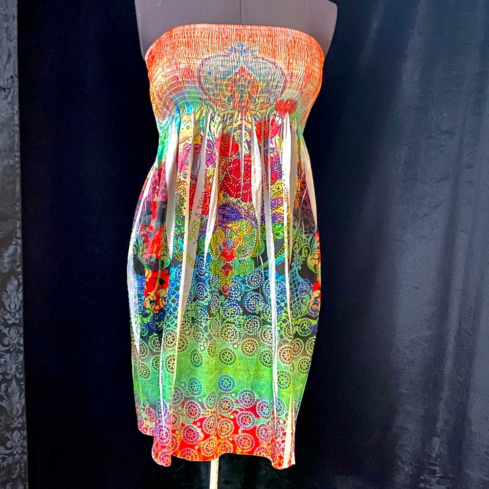Colorful tube dress